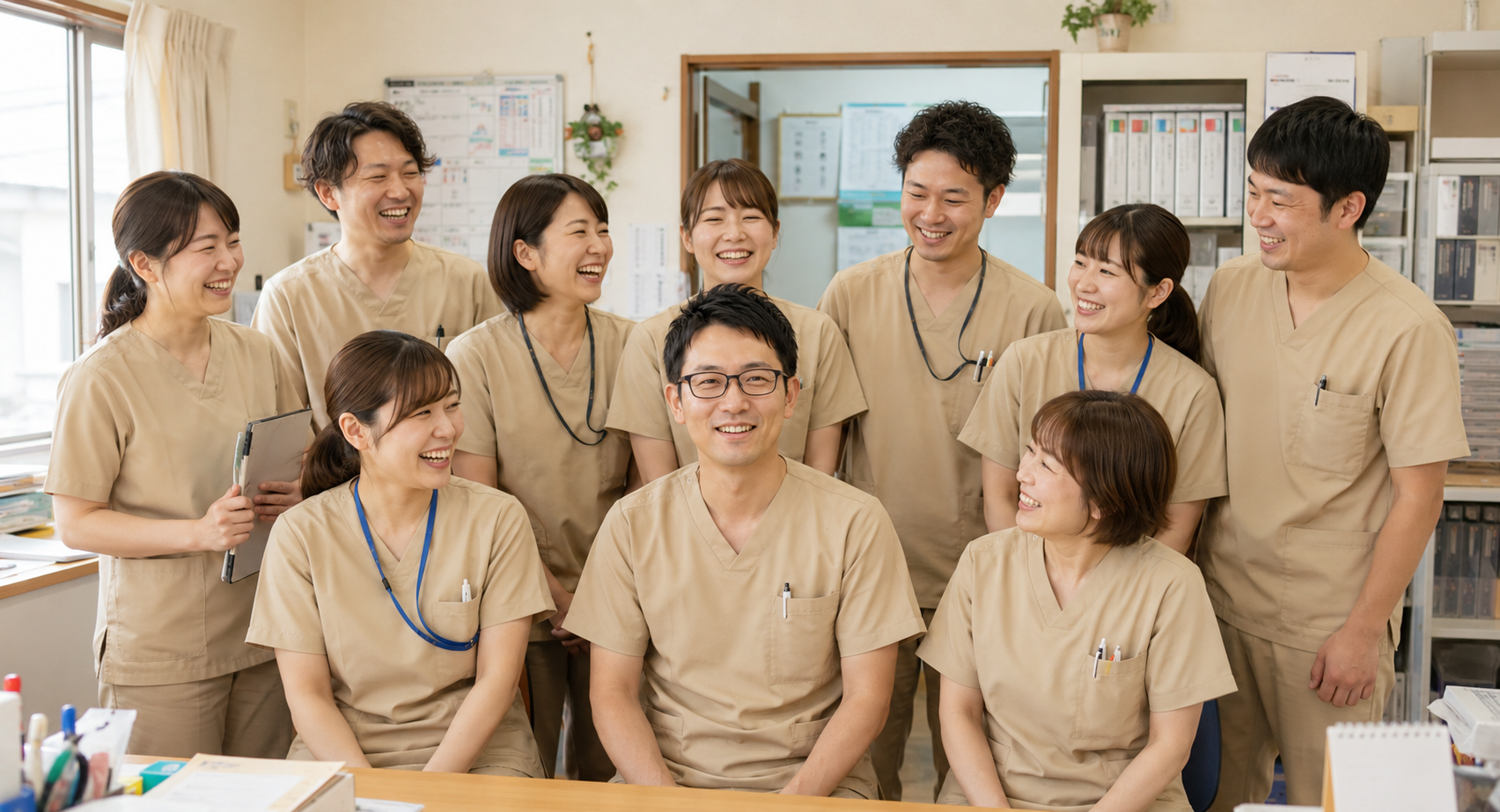 訪問看護ステーションとんびのスタッフ集合写真